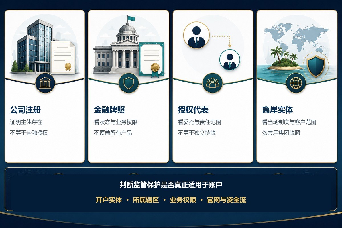 公司注册金融牌照授权代表和离岸实体区别图