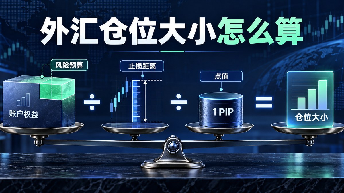 外汇仓位大小怎么算？风险预算、止损距离与点值公式