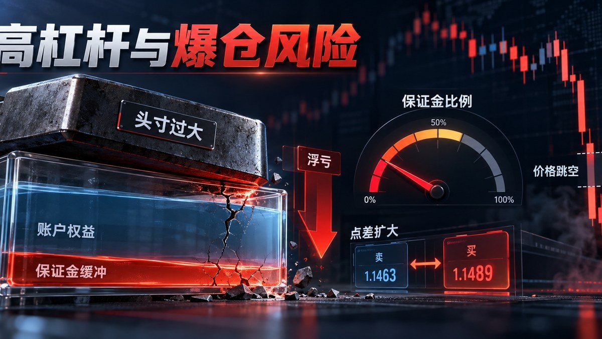 高杠杆大头寸压缩账户权益和保证金缓冲